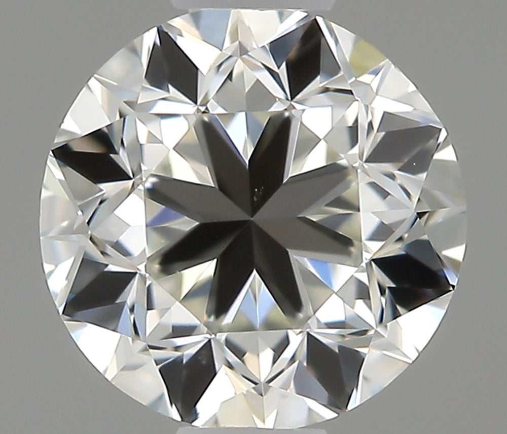 0.5 Carat Round Natural Diamond with  Cut Diamond in 14KT  view 1
