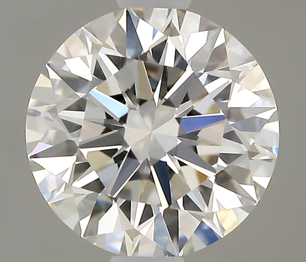 0.67 Carat Round Natural Diamond with  Cut Diamond in 14KT  view 1
