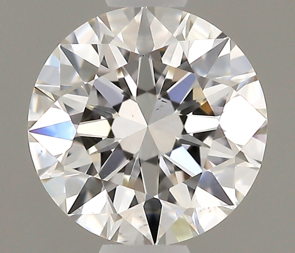 0.5 Carat Round Natural Diamond with  Cut Diamond in 14KT  view 1
