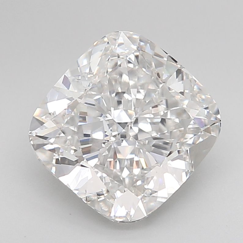 4.5 Carat Cushion Lab Diamond with  Cut Diamond in 14KT  view 1

