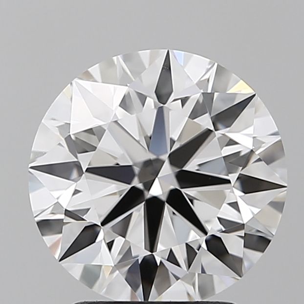 2.51 Carat Round Lab Diamond with  Cut Diamond in 14KT  view 1
