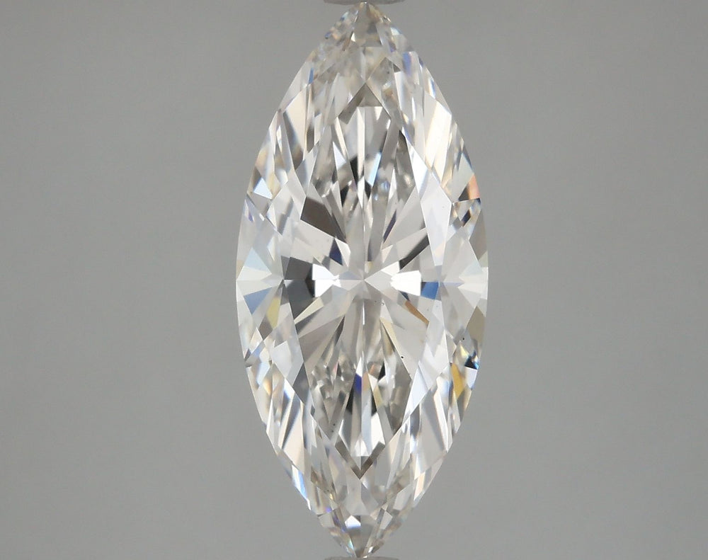 2.52 Carat Marquise Lab Diamond with  Cut Diamond in 14KT  view 1
