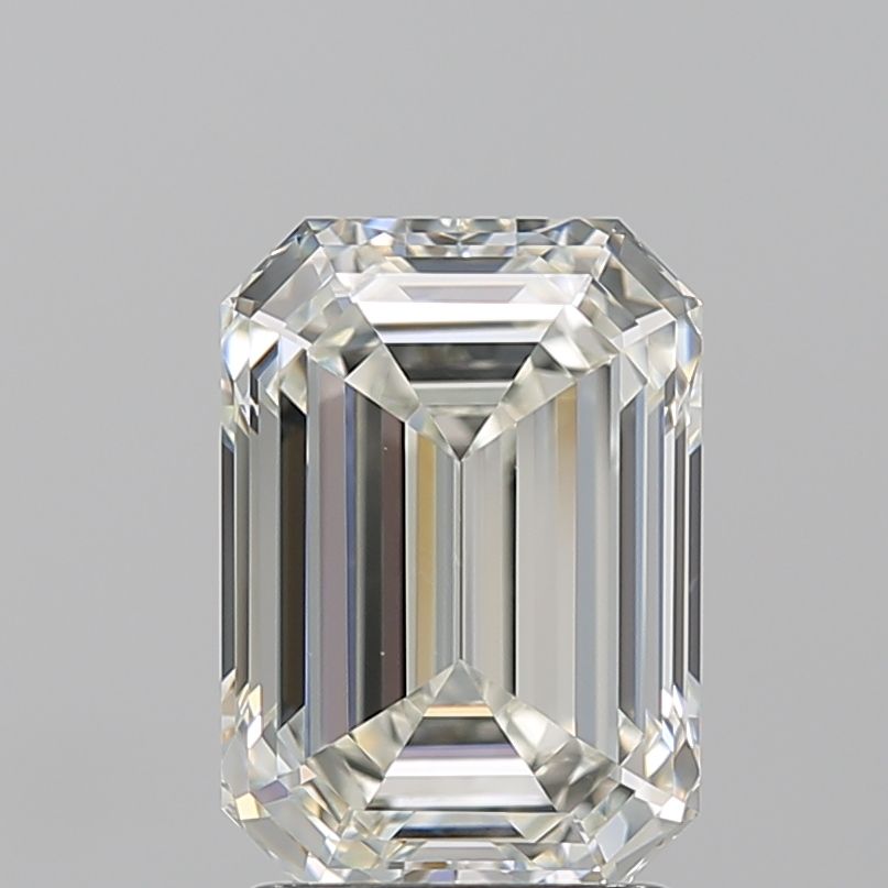 2.51 Carat Emerald Natural Diamond with  Cut Diamond in 14KT  view 1
