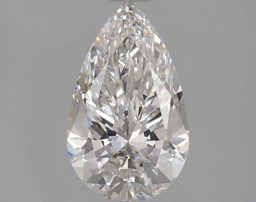 1.23 Carat Pear Lab Diamond with  Cut Diamond in 14KT  view 1
