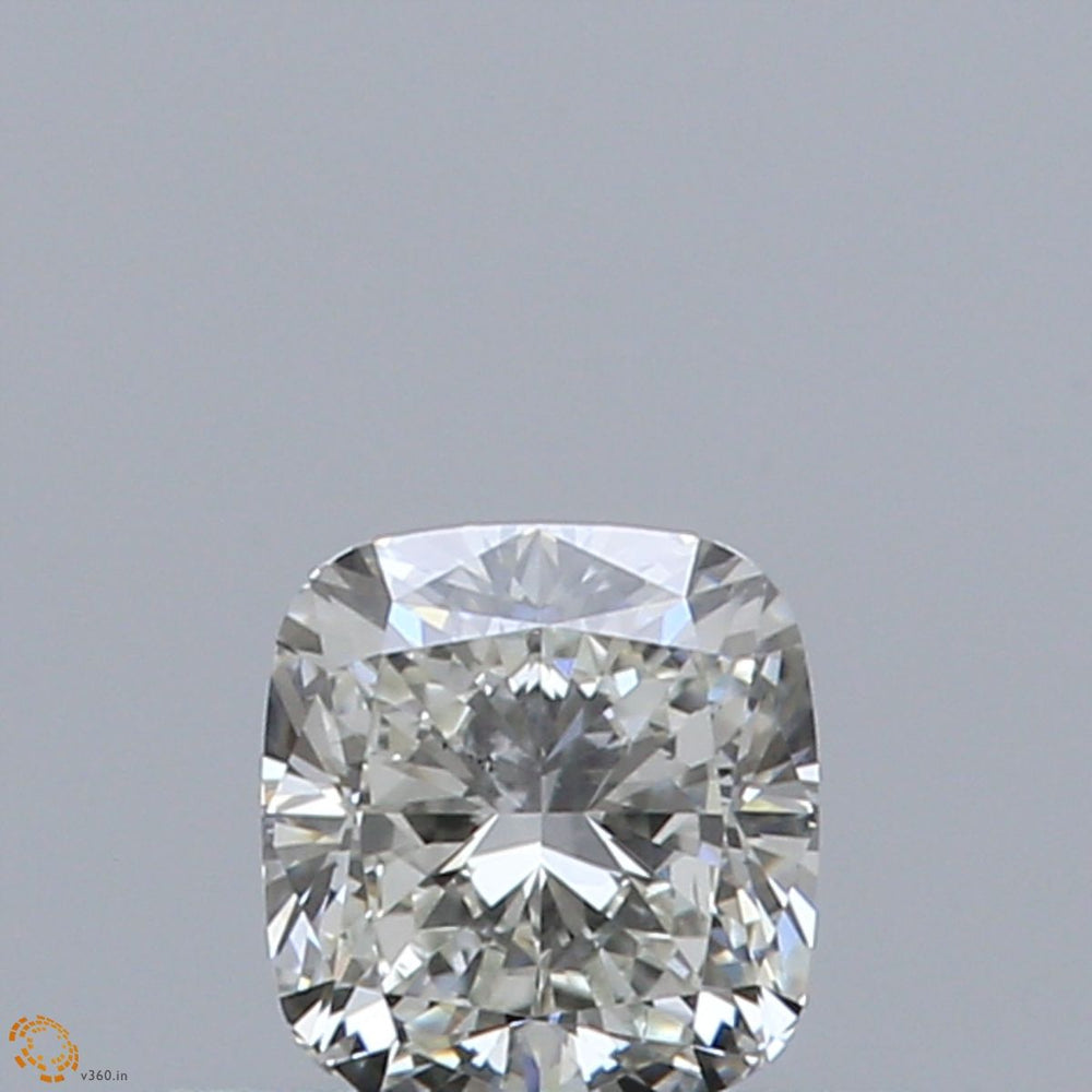 0.51 Carat Cushion Natural Diamond with  Cut Diamond in 14KT  view 1
