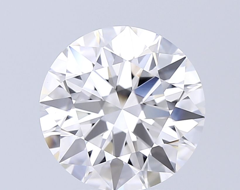 3.72 Carat Round Lab Diamond with  Cut Diamond in 14KT  view 1
