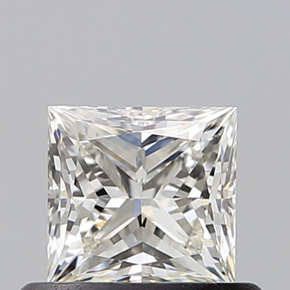 0.51 Carat Princess Natural Diamond with  Cut Diamond in 14KT  view 1
