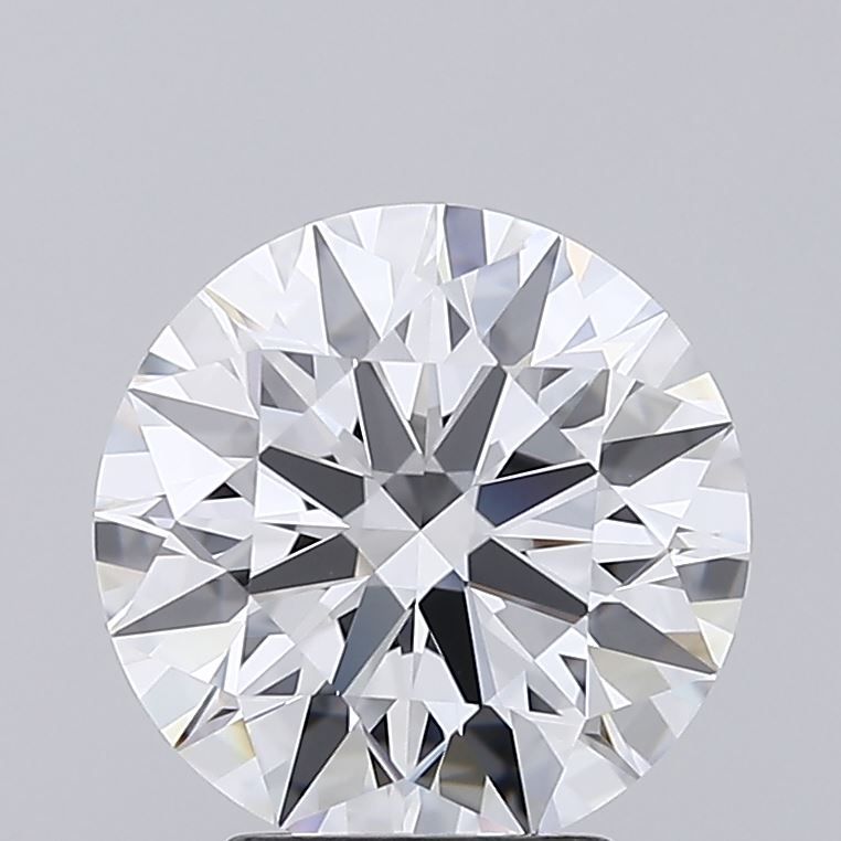 3.61 Carat Round Lab Diamond with  Cut Diamond in 14KT  view 1
