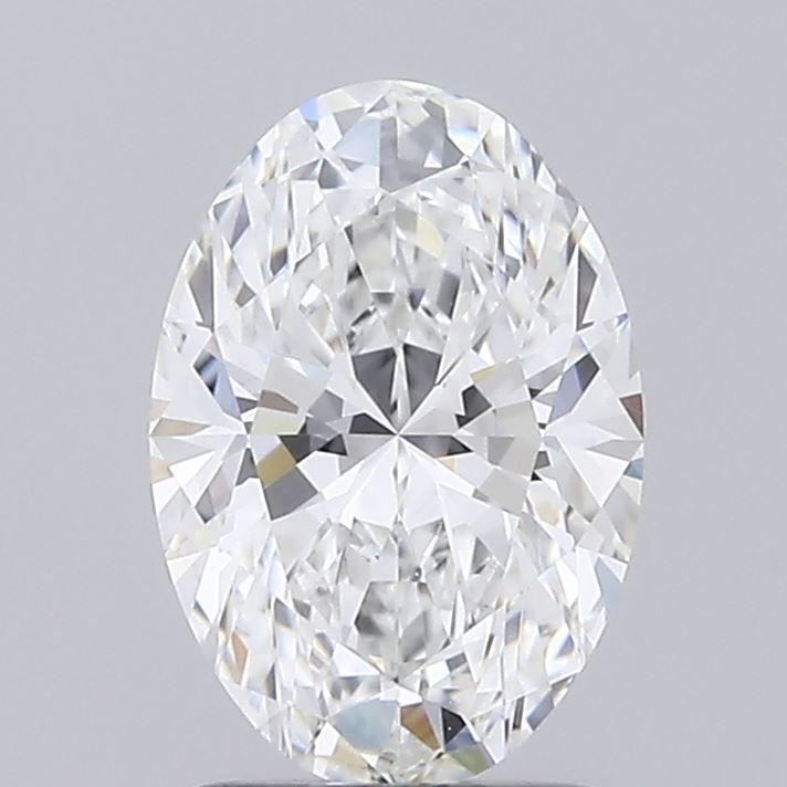 1.66 Carat Oval Lab Diamond with  Cut Diamond in 14KT  view 1
