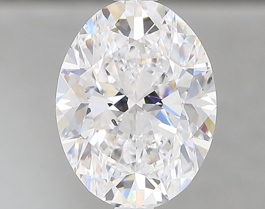 1.5 Carat Oval Natural Diamond with  Cut Diamond in 14KT  view 1
