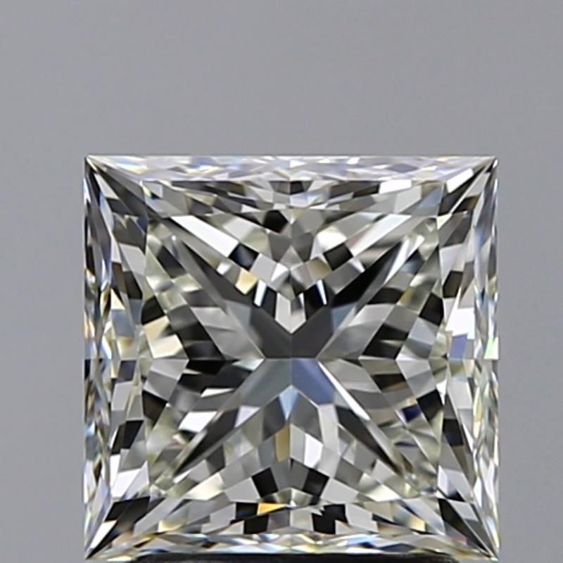 2.0 Carat Princess Natural Diamond with  Cut Diamond in 14KT  view 1
