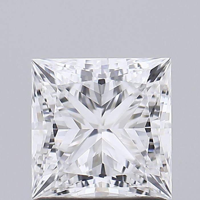 1.46 Carat Princess Lab Diamond with  Cut Diamond in 14KT  view 1
