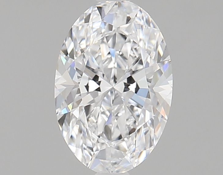 1.01 Carat Oval Lab Diamond with  Cut Diamond in 14KT  view 1
