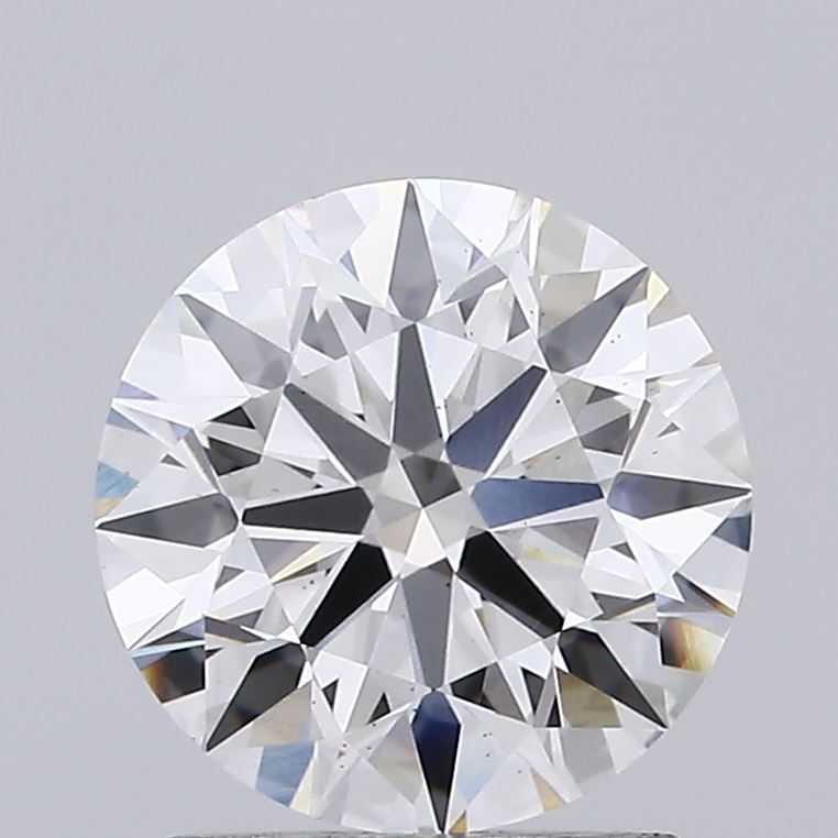 1.42 Carat Round Lab Diamond with  Cut Diamond in 14KT  view 1
