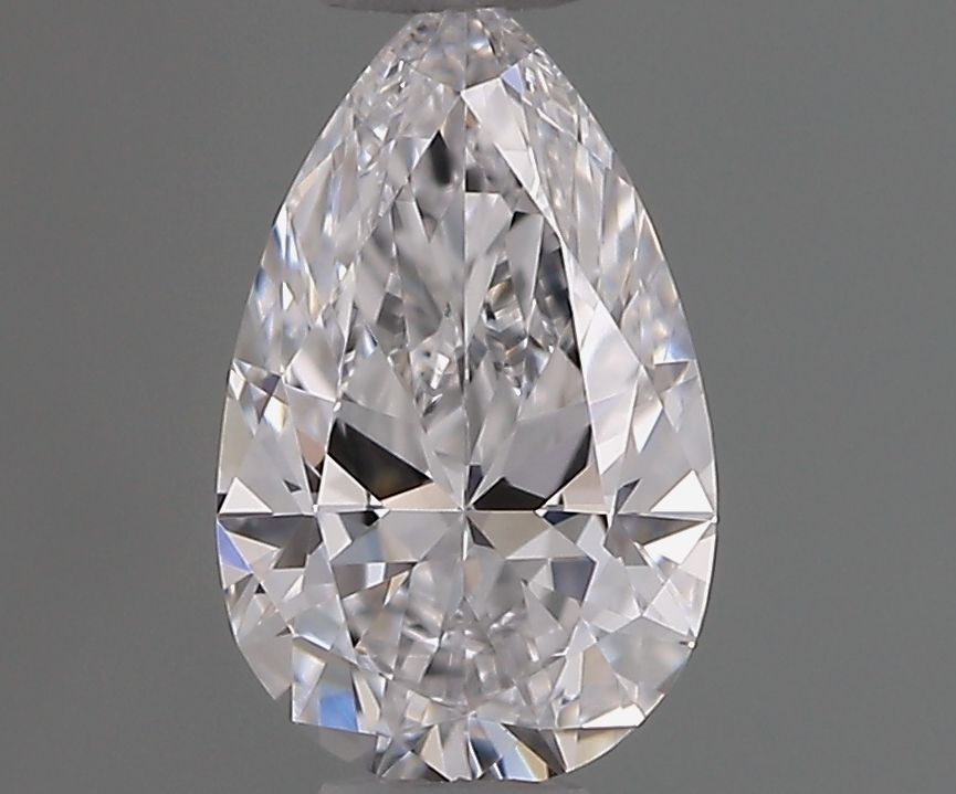 0.4 Carat Pear Natural Diamond with  Cut Diamond in 14KT  view 1
