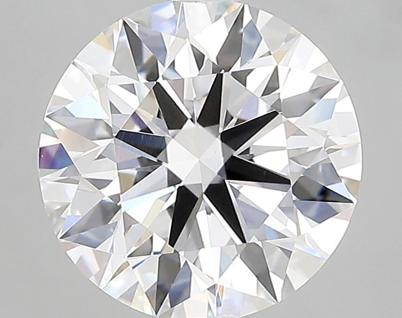 3.16 Carat Round Lab Diamond with  Cut Diamond in 14KT  view 1
