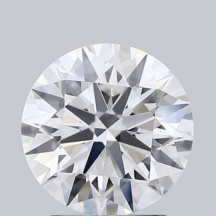 2.29 Carat Round Lab Diamond with  Cut Diamond in 14KT  view 1
