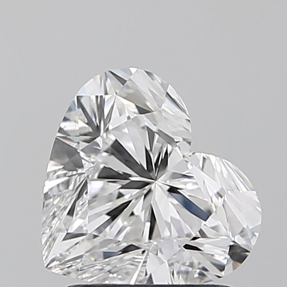 1.5 Carat Heart Lab Diamond with  Cut Diamond in 14KT  view 1
