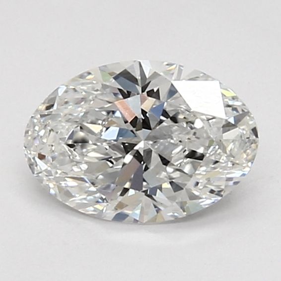 1.05 Carat Oval Lab Diamond with  Cut Diamond in 14KT  view 1
