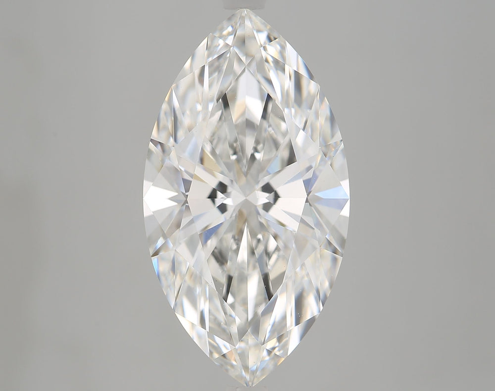 5.02 Carat Marquise Lab Diamond with  Cut Diamond in 14KT  view 1
