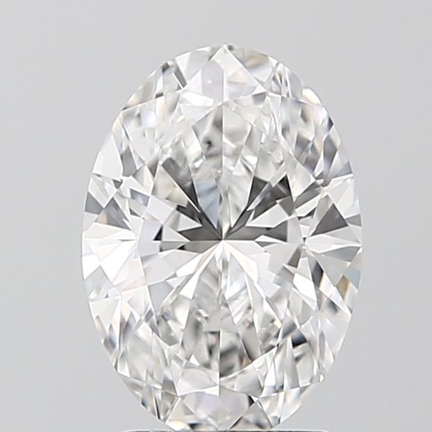 2.02 Carat Oval Lab Diamond with  Cut Diamond in 14KT  view 1
