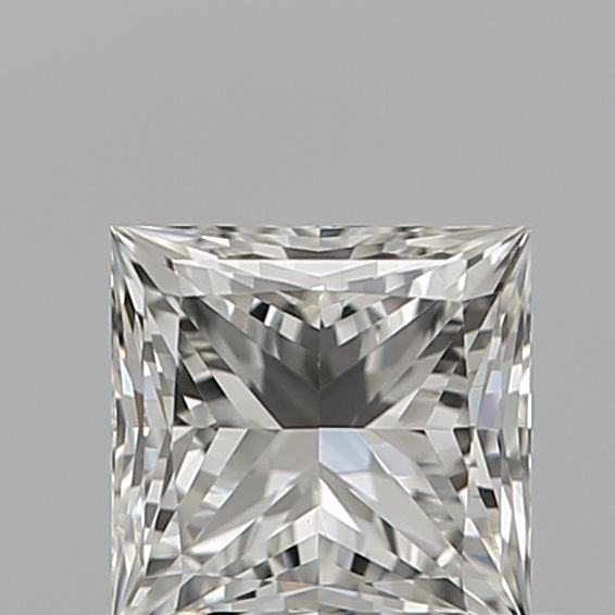 0.5 Carat Princess Natural Diamond with  Cut Diamond in 14KT  view 1
