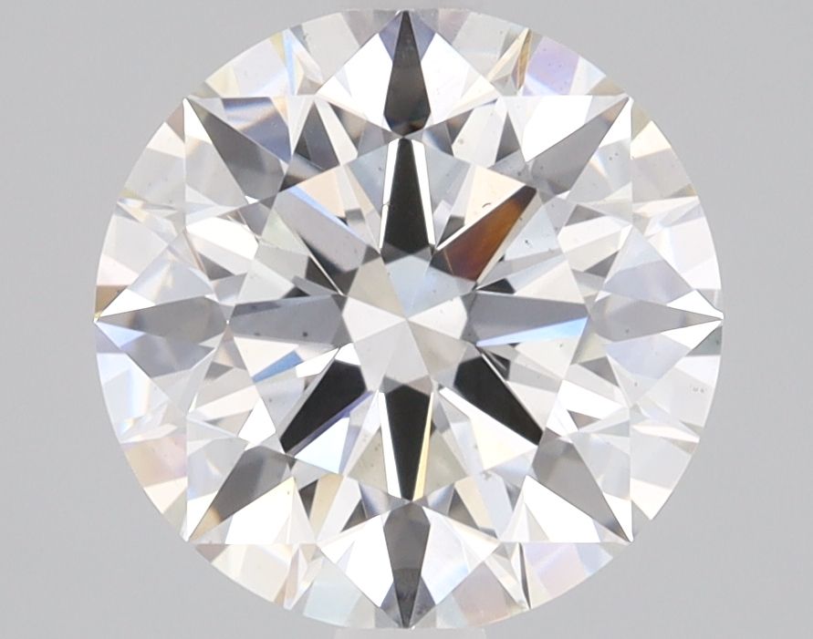 2.12 Carat Round Lab Diamond with  Cut Diamond in 14KT  view 1
