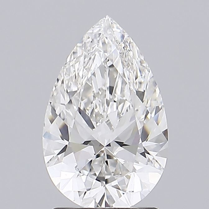 1.73 Carat Pear Lab Diamond with  Cut Diamond in 14KT  view 1
