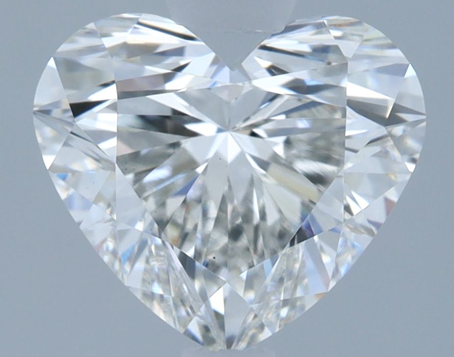 1.57 Carat Heart Lab Diamond with  Cut Diamond in 14KT  view 1
