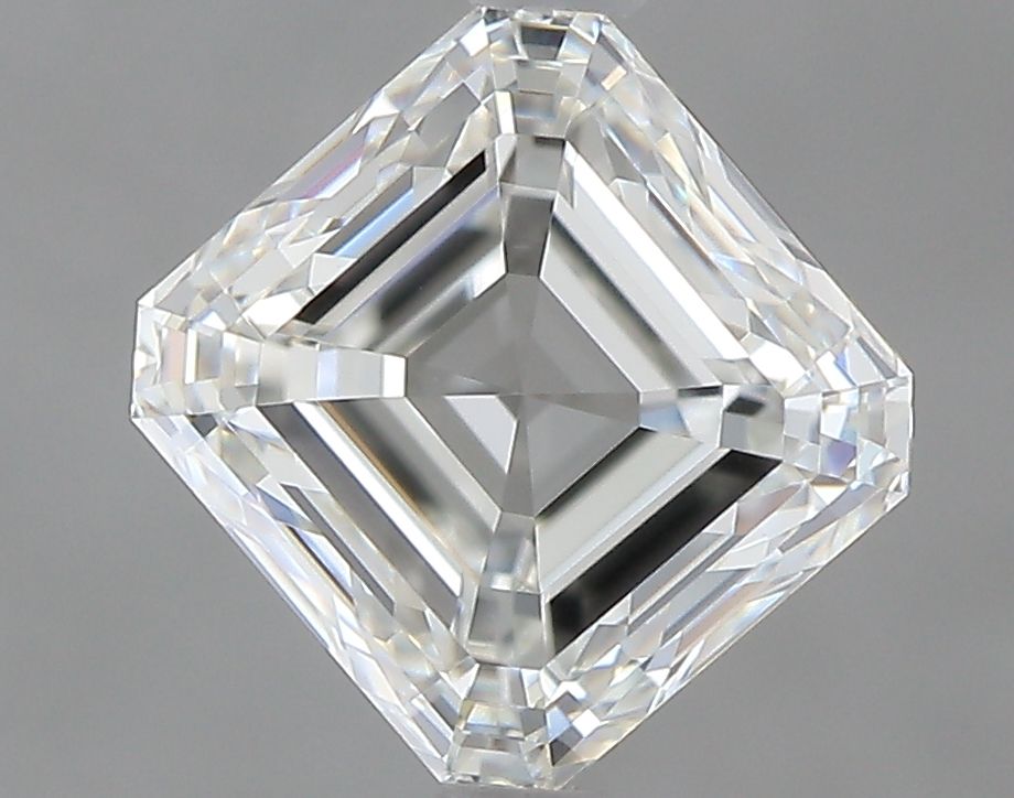 1.01 Carat Asscher Natural Diamond with  Cut Diamond in 14KT  view 1
