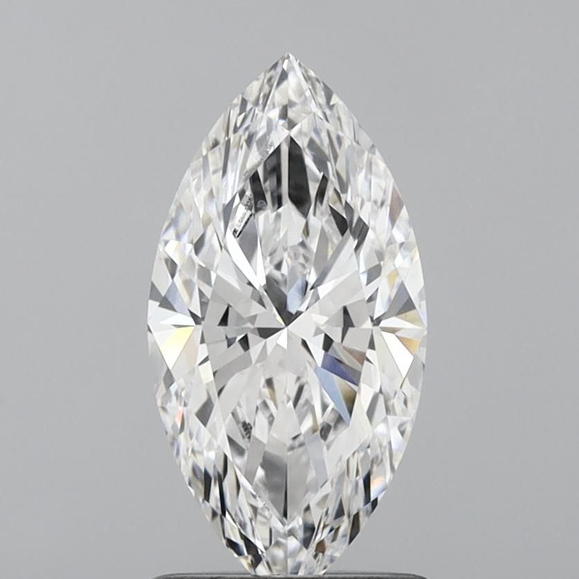 1.2 Carat Marquise Lab Diamond with  Cut Diamond in 14KT  view 1
