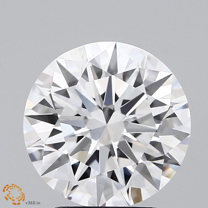 2.59 Carat Round Lab Diamond with  Cut Diamond in 14KT  view 1
