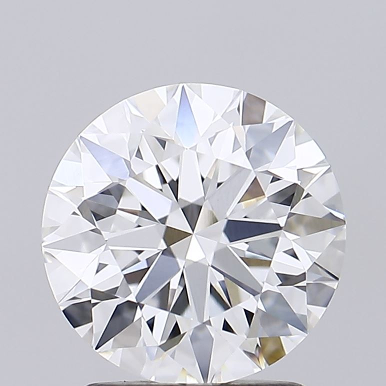 2.01 Carat Round Lab Diamond with  Cut Diamond in 14KT  view 1
