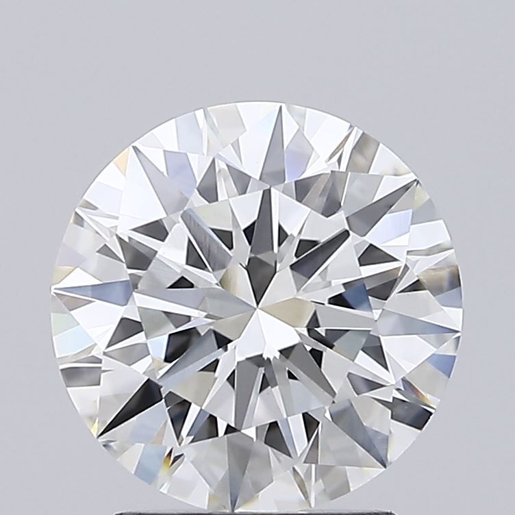 2.25 Carat Round Lab Diamond with  Cut Diamond in 14KT  view 1
