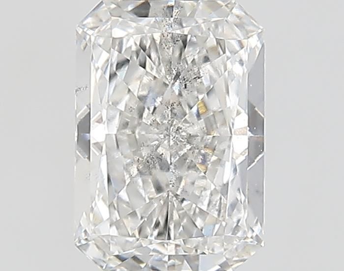 0.82 Carat Radiant Lab Diamond with  Cut Diamond in 14KT  view 1
