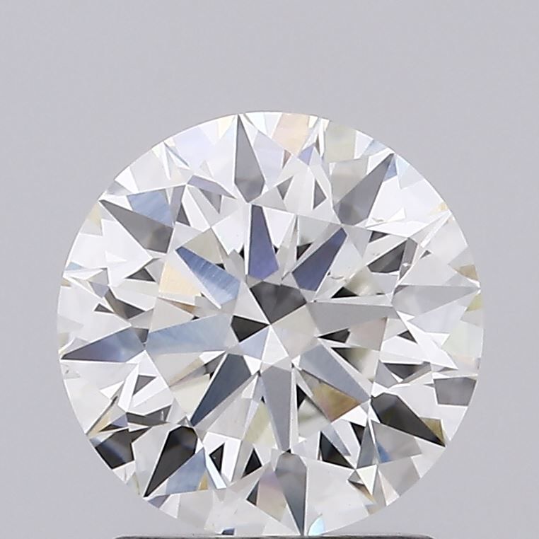 1.76 Carat Round lab Diamond with  Cut Diamond in 14KT  view 1
