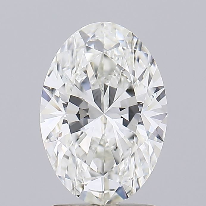 1.97 Carat Oval Lab Diamond with  Cut Diamond in 14KT  view 1
