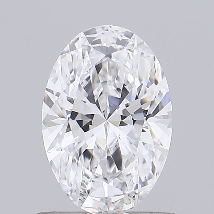 0.8 Carat Oval Lab Diamond with  Cut Diamond in 14KT  view 1
