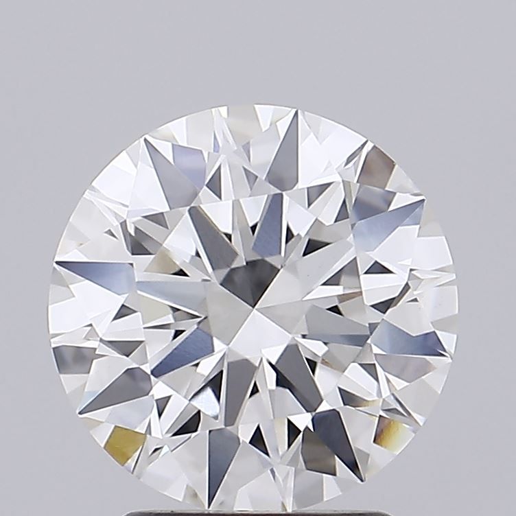 2.63 Carat Round Lab Diamond with  Cut Diamond in 14KT  view 1
