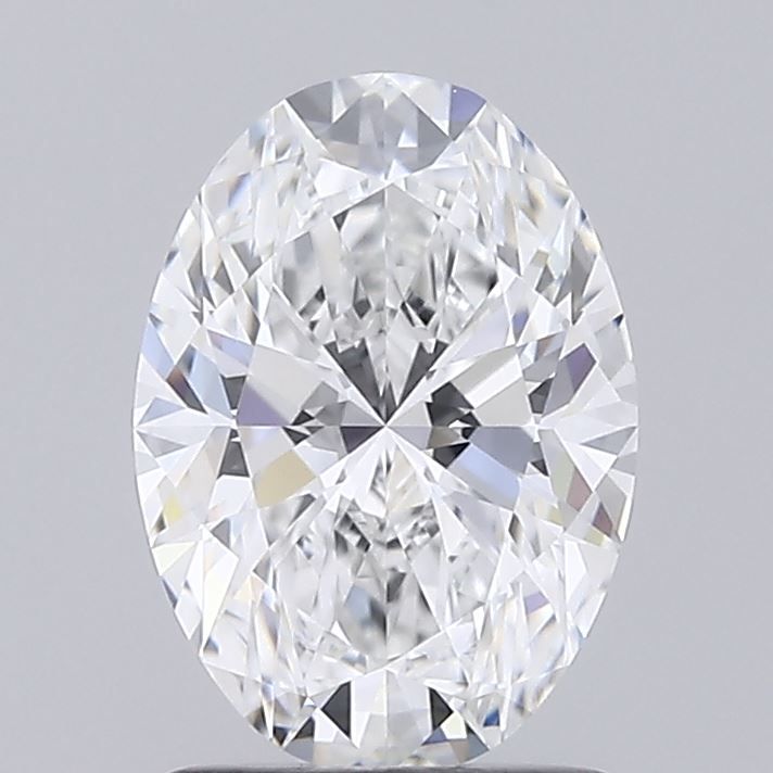 1.42 Carat Oval Lab Diamond with  Cut Diamond in 14KT  view 1
