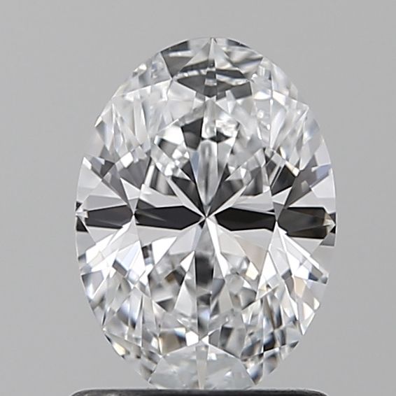1.0 Carat Oval Lab Diamond with  Cut Diamond in 14KT  view 1
