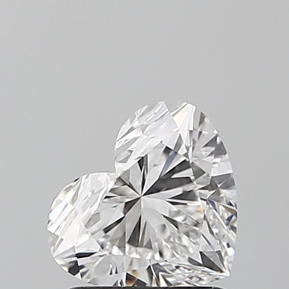 1.12 Carat Heart Lab Diamond with  Cut Diamond in 14KT  view 1
