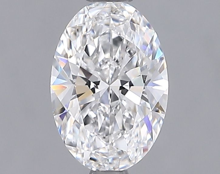1.0 Carat Oval Lab Diamond with  Cut Diamond in 14KT  view 1
