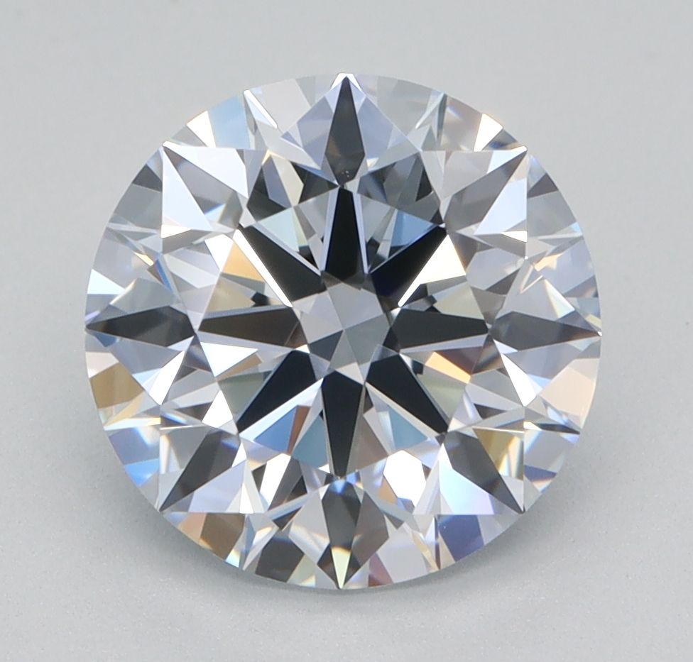 2.05 Carat Round Lab Diamond with  Cut Diamond in 14KT  view 1
