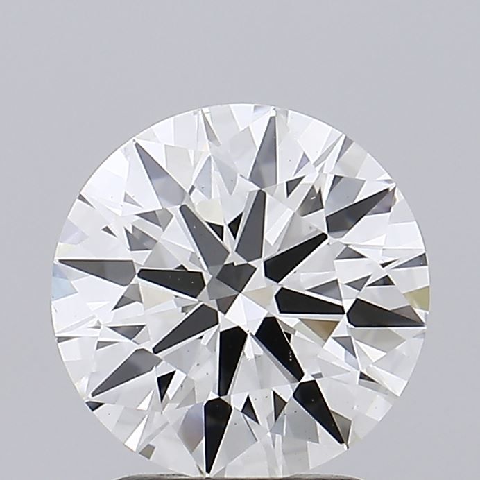 2.0 Carat Round Lab Diamond with  Cut Diamond in 14KT  view 1
