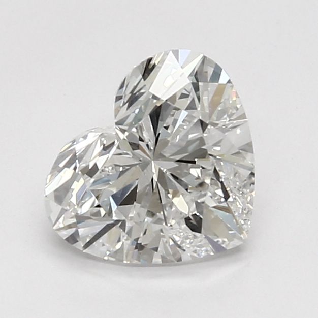 1.52 Carat Heart Lab Diamond with  Cut Diamond in 14KT  view 1
