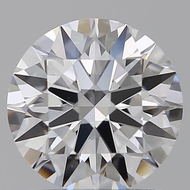 1.25 Carat Round Lab Diamond with  Cut Diamond in 14KT  view 1
