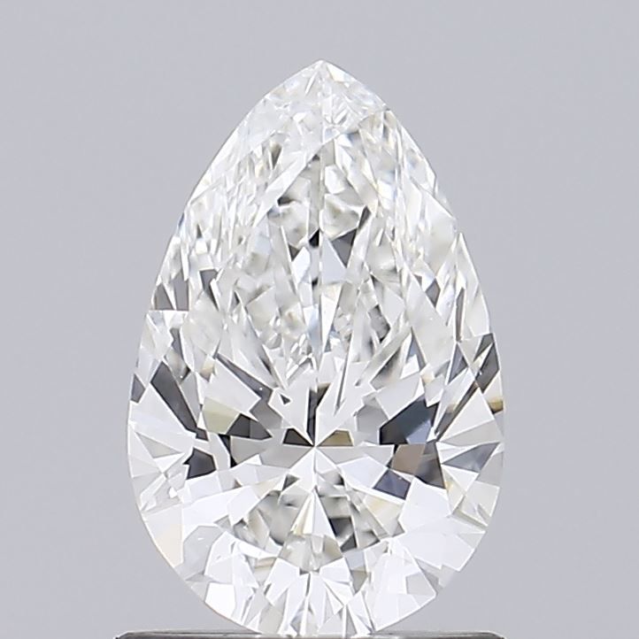 1.0 Carat Pear Lab Diamond with  Cut Diamond in 14KT  view 1
