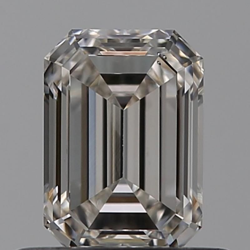 0.6 Carat Emerald Natural Diamond with  Cut Diamond in 14KT  view 1
