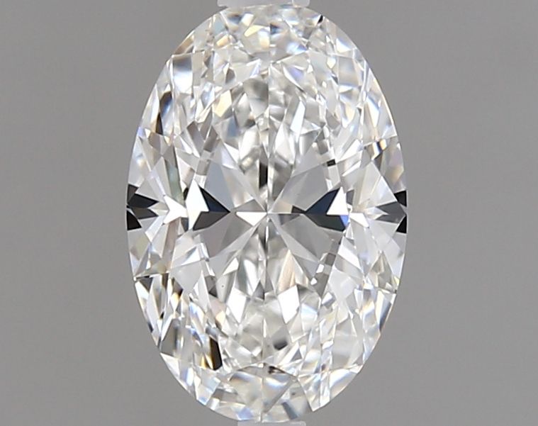 1.01 Carat Oval Lab Diamond with  Cut Diamond in 14KT  view 1

